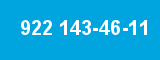922 143-46-11 922 143-46-11